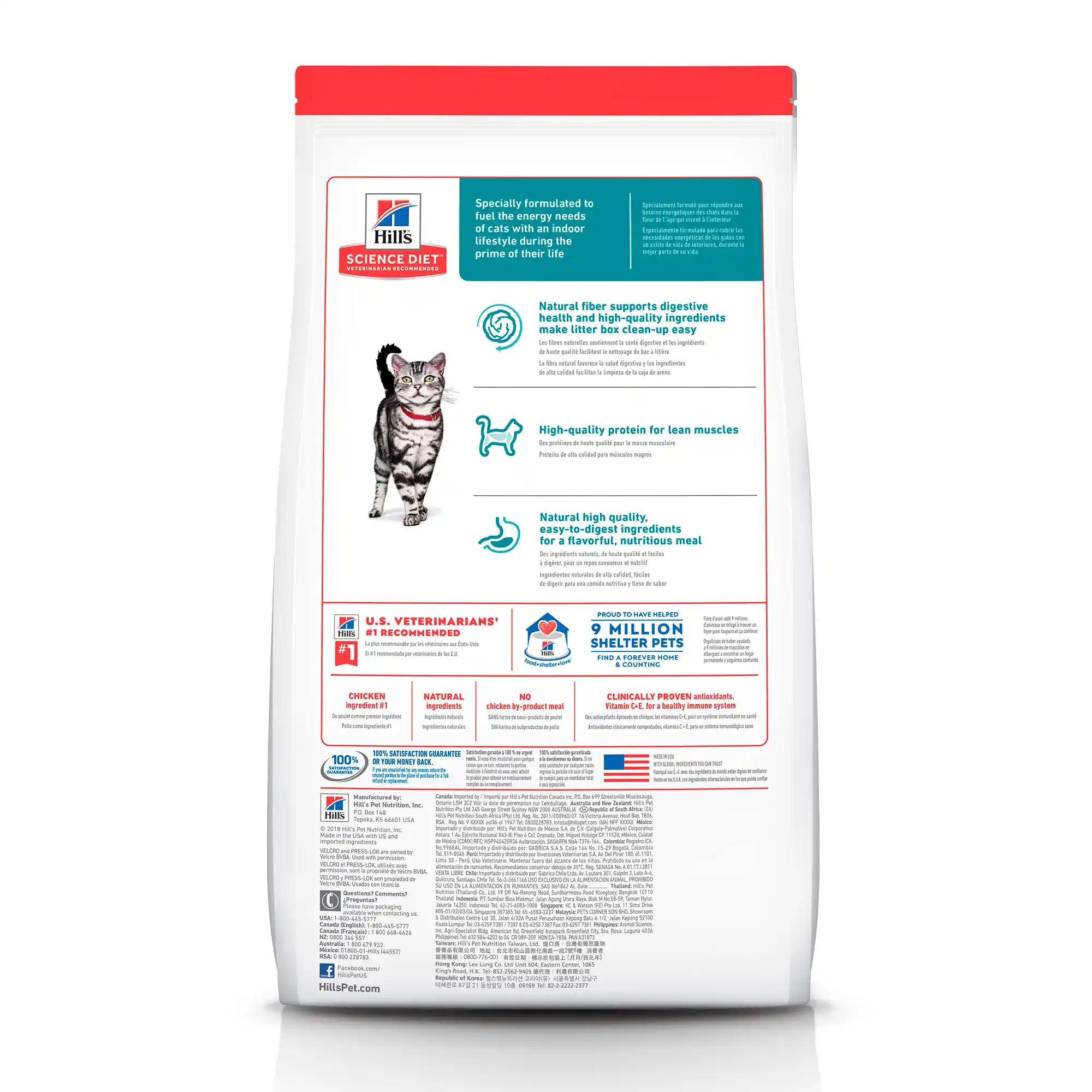 Alimento para Gato Adulto Hills 1.59 kg - Indoor