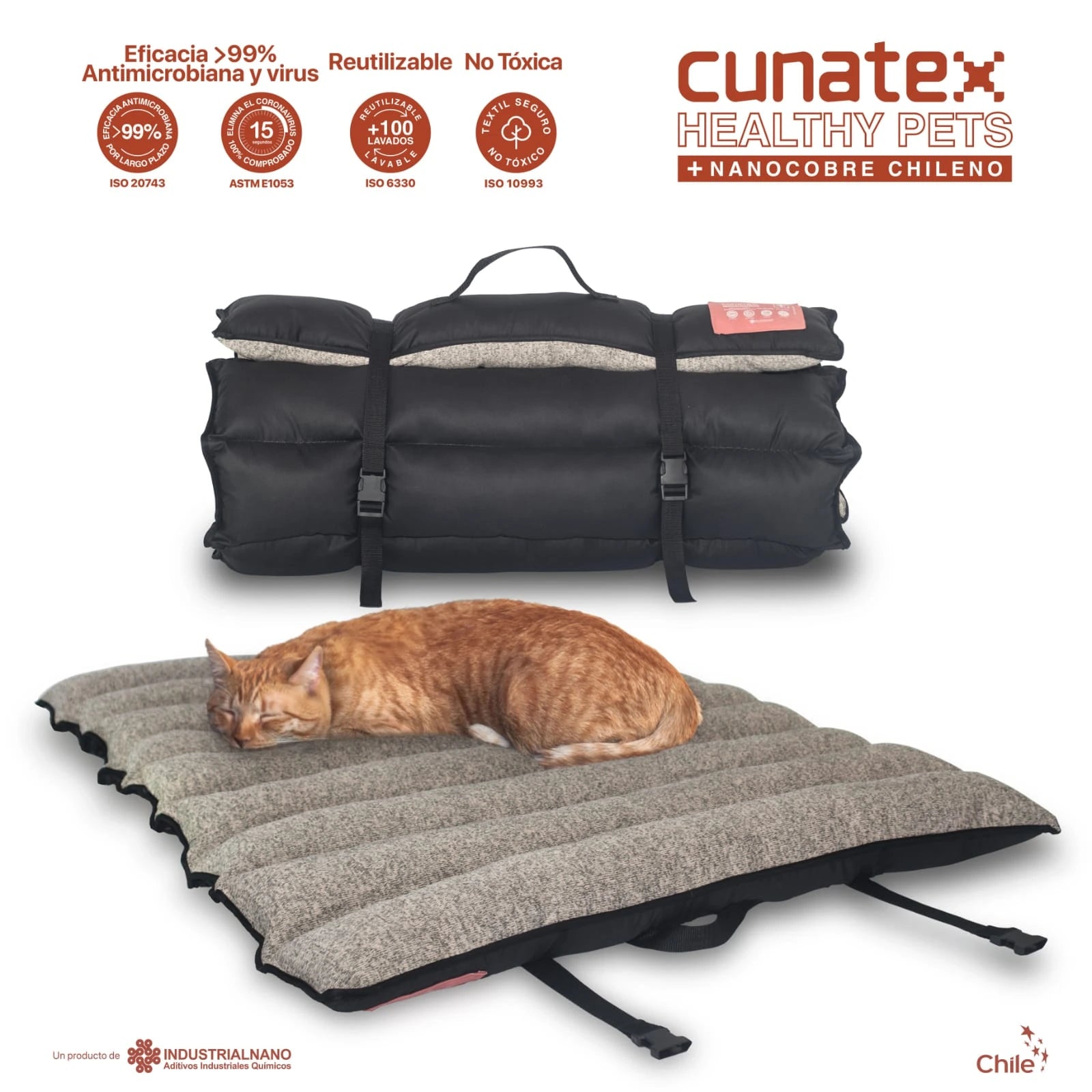 Cama Rollo Transportable Nanocobre Cunatex