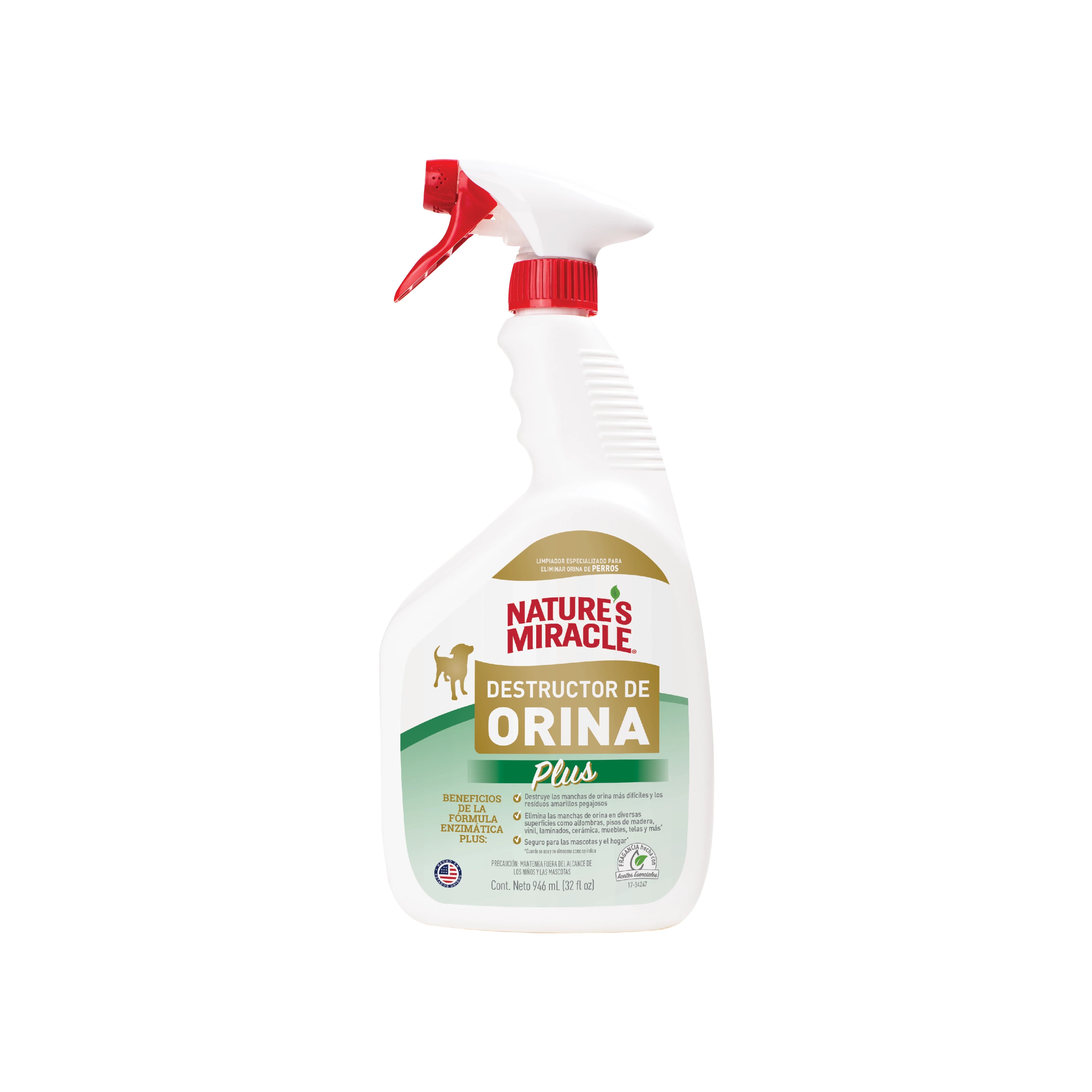 Destructor de Orina Perro Nature's Miracle 946 ml.