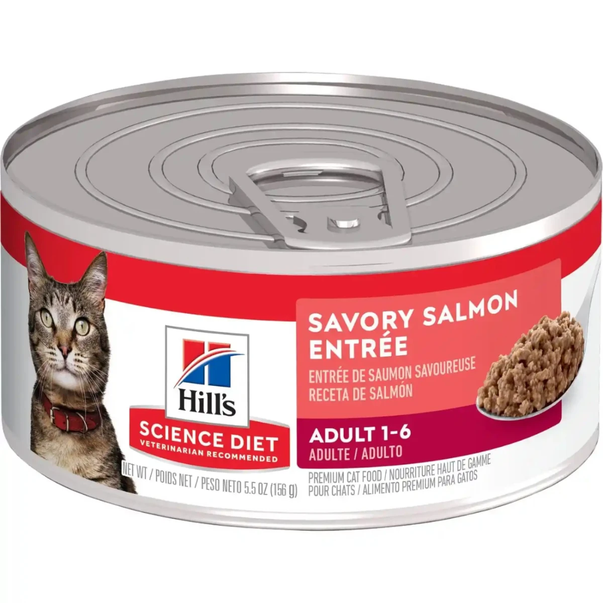 Alimento Húmedo para Gato Hills Sabor Salmón 156 g